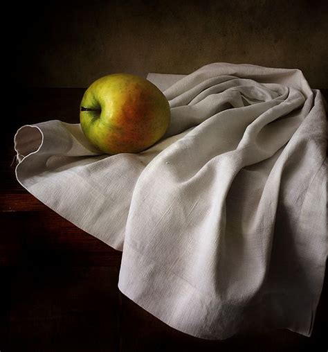 still life with satin cloth